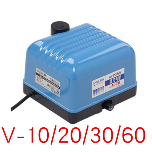 海利鱼池超静音氧气泵V10/20-30 V-60增氧泵ACO9720  9730 HAP120