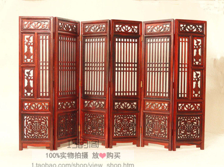 红木工艺品*红酸枝屏风*中式仿古微型家具*实木雕摆件*家居饰品