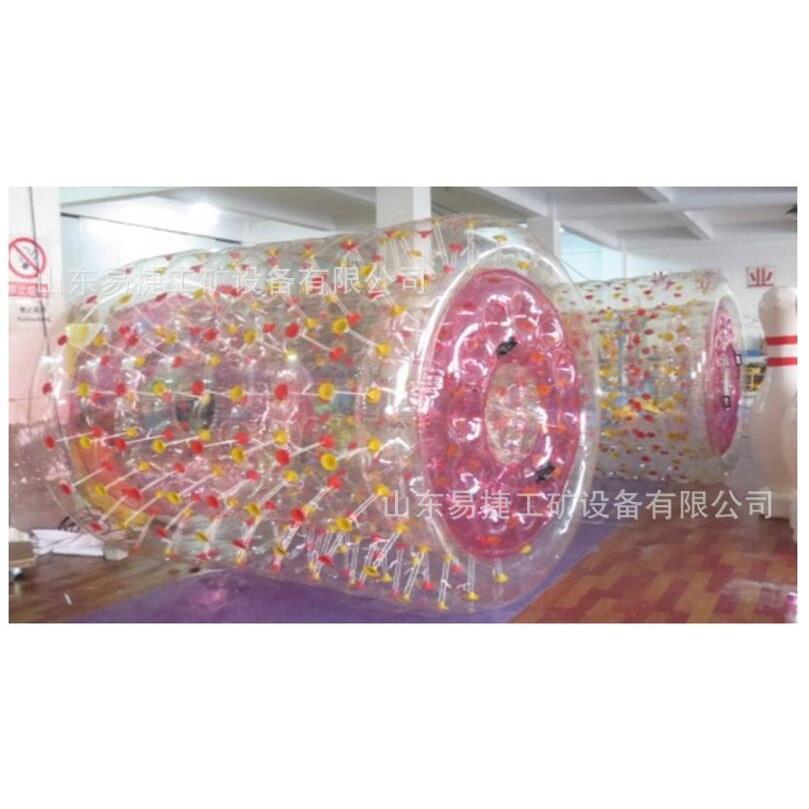 滑雪场用雪地滚筒 水上乐园彩灯充气滚筒 儿童游乐场充气滚筒