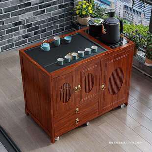 可移动沙发边几茶柜家用小茶台烧水壶一体茶桌简约茶几茶盘茶水柜