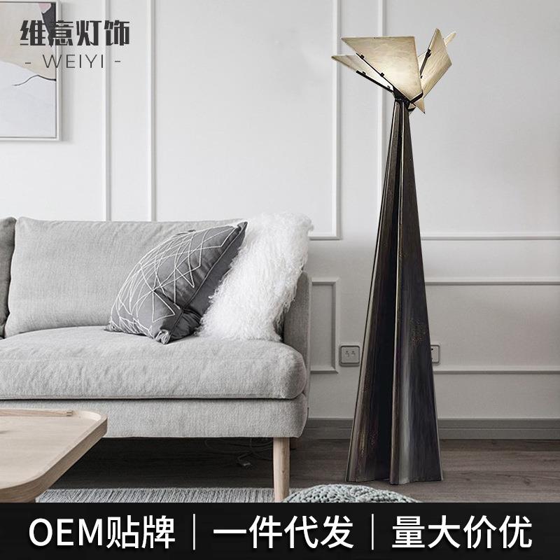 创意北欧亚克力餐厅客厅落地灯现代精美设计师样板房树脂落地灯