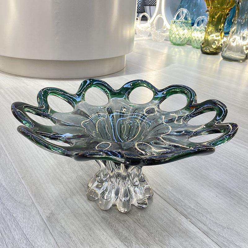 设计师简约现代厚重玻璃水果盘客厅茶几餐桌面创意琉璃样板间摆盘,电子元器件市场,其它元器件,淘宝优惠券,粉丝福利购,淘宝优惠卷