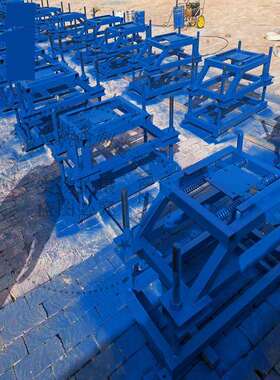 混凝土输送泵管支架 DN125水泵管道支架 烤漆泵管托架