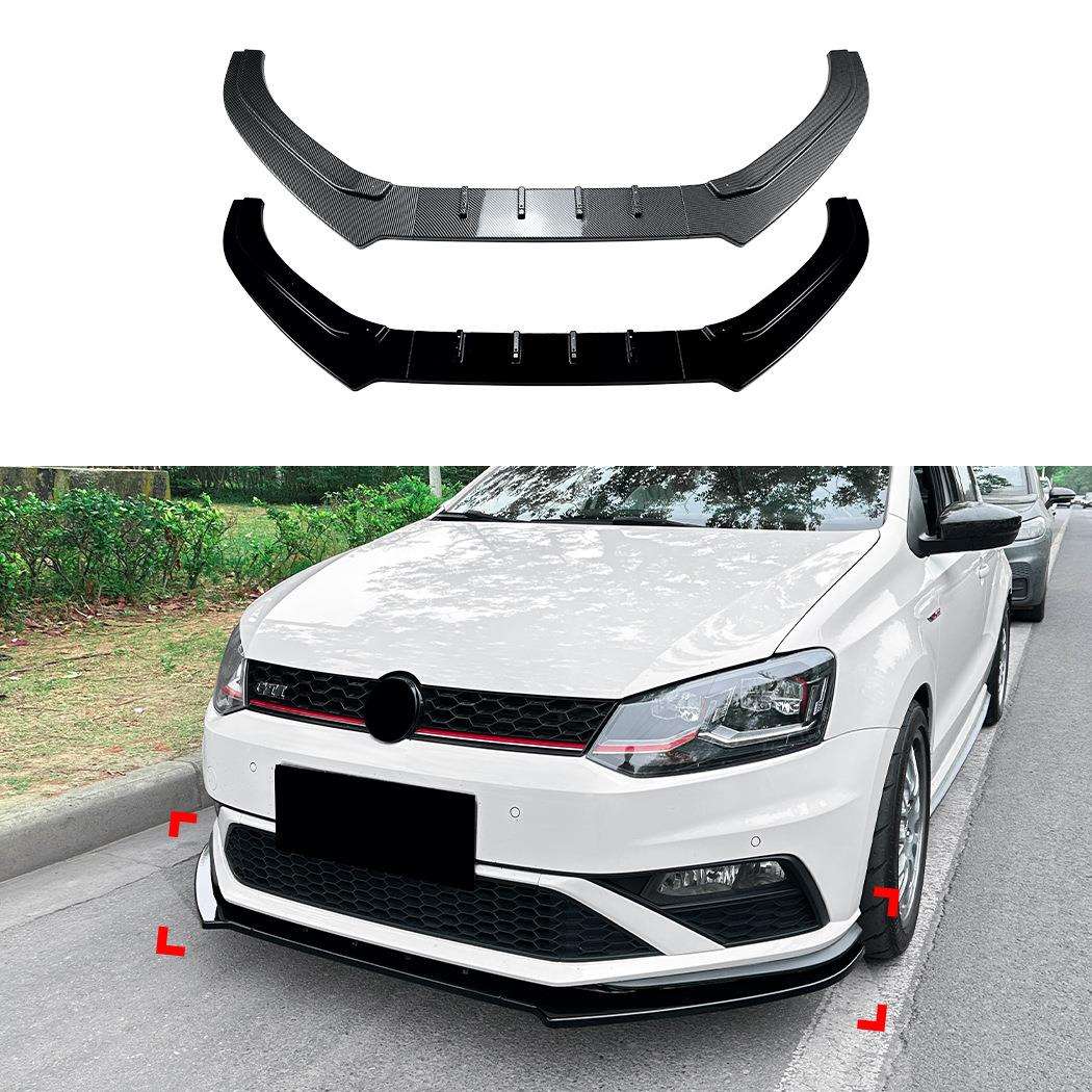 适用大众Polo MK5 6C GTI 2015-2018前杠前铲前唇扰流板跨境改装