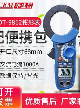 华盛昌（CEM）DT-9812 迷你交流泄漏电流表100uA高分辩率钳形表