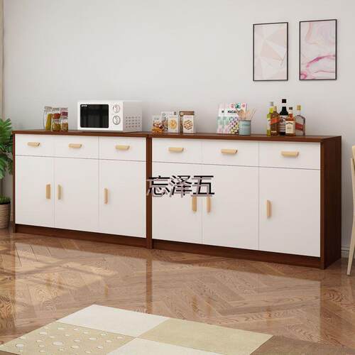 PCGS餐边柜茶水柜碗柜现代简约家用柜子储物柜厨房橱柜客厅靠墙置