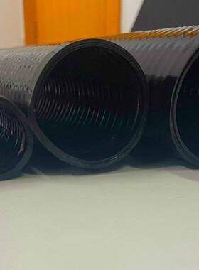 PVC黑色防爆挠性连接管 黑色钢丝软管 抽送瓦斯矿渣矿用管 抗老化