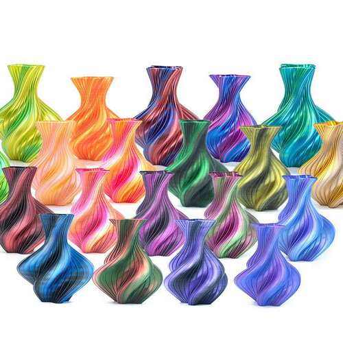 TOKSEN3D打印耗材PLA丝绸双色1KG3D打印机耗材PLA Silk filament