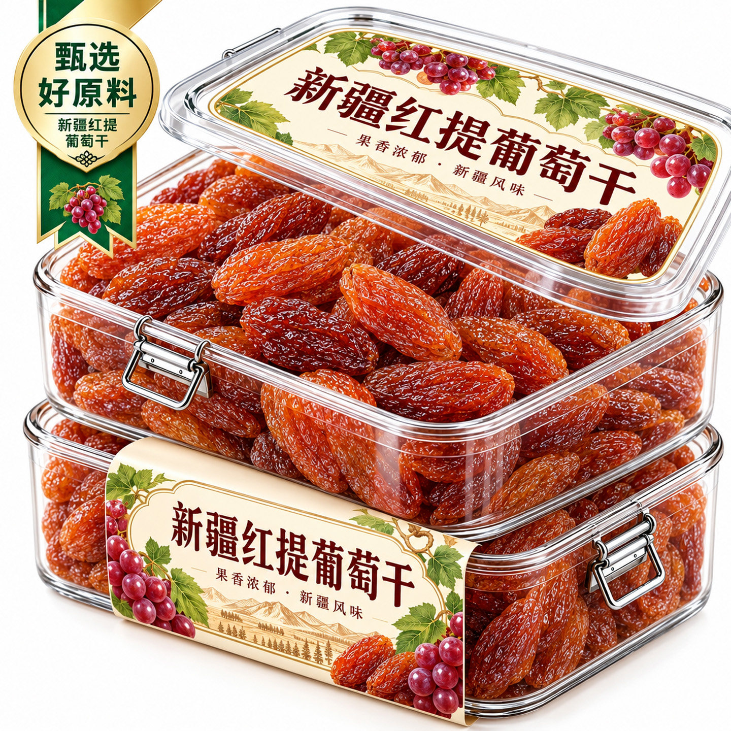 红香妃红提新疆葡萄干官方旗舰
