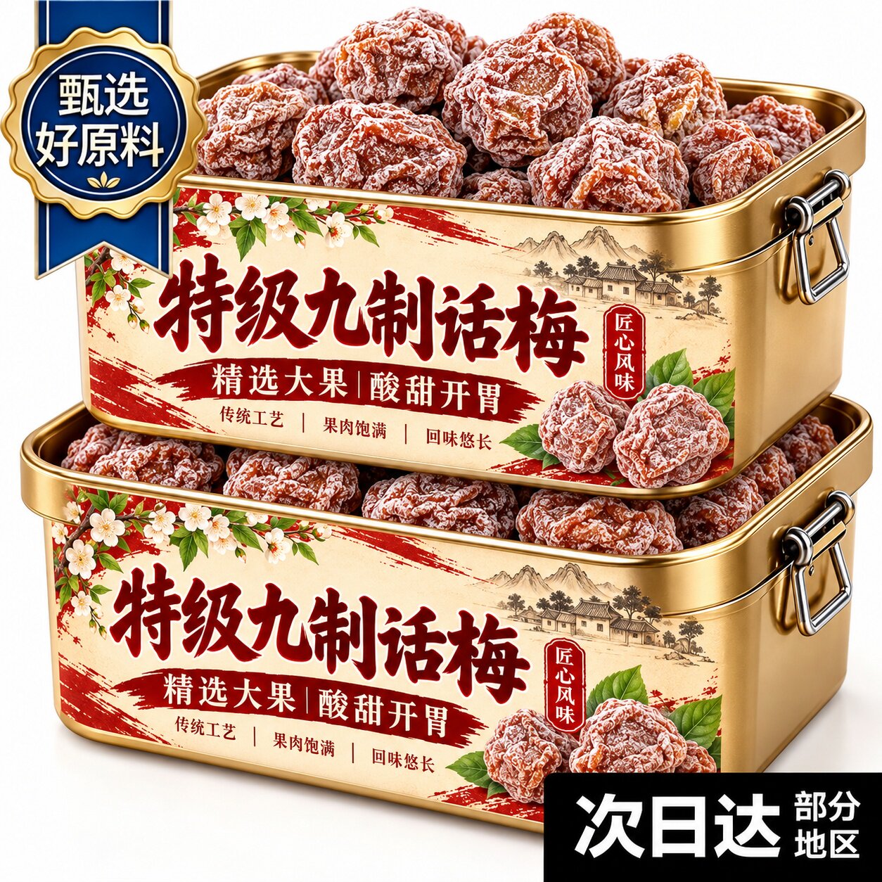 正宗九制酸咸话梅肉厚无渣