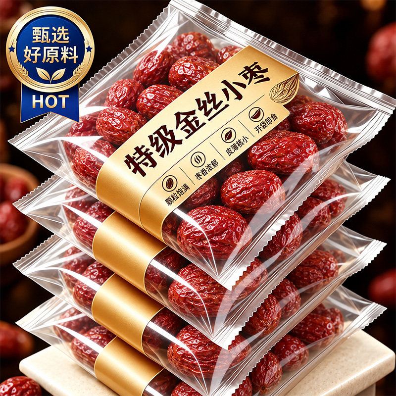 河北沧州金丝小枣特级官方旗舰店