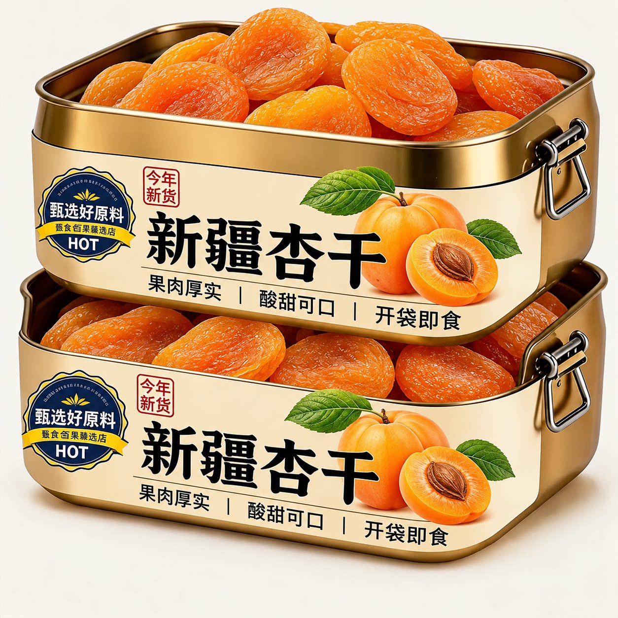 新疆吊干杏干树上自然风干吊干杏