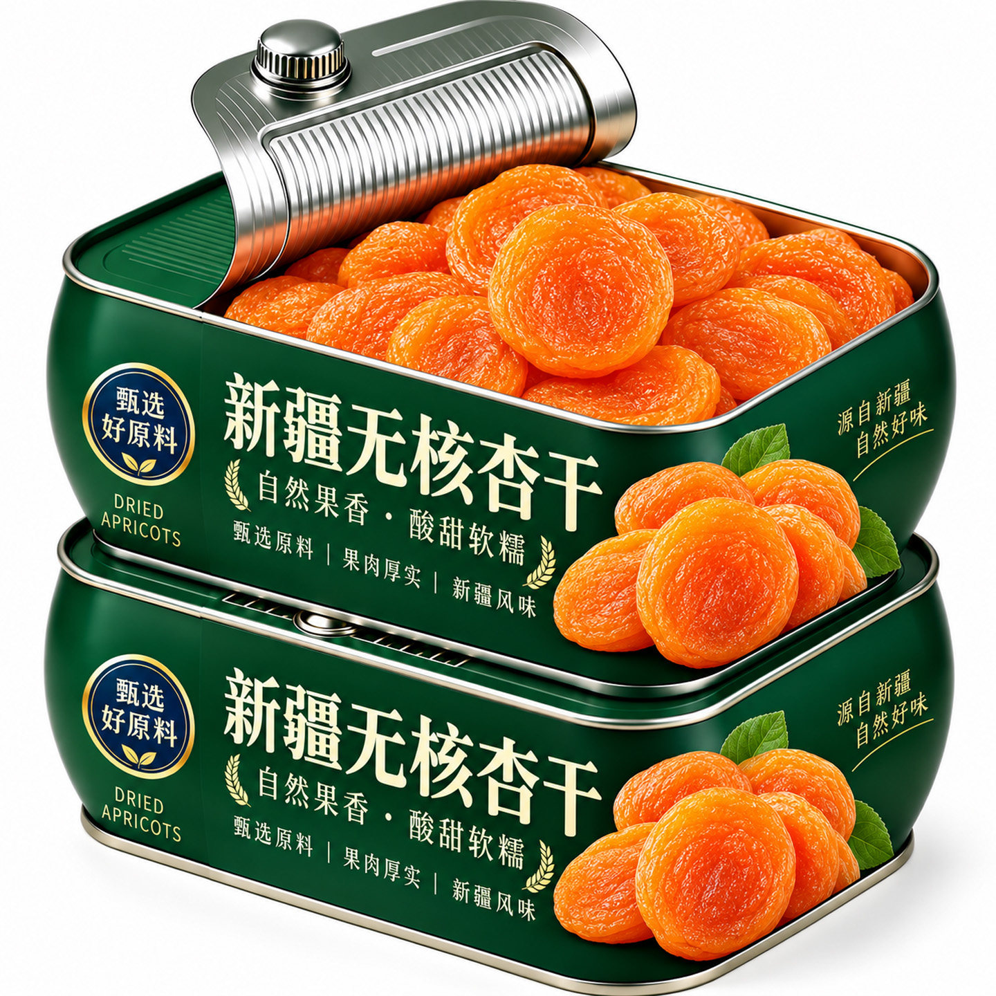 新疆杏干肉厚天然无核金杏干果脯