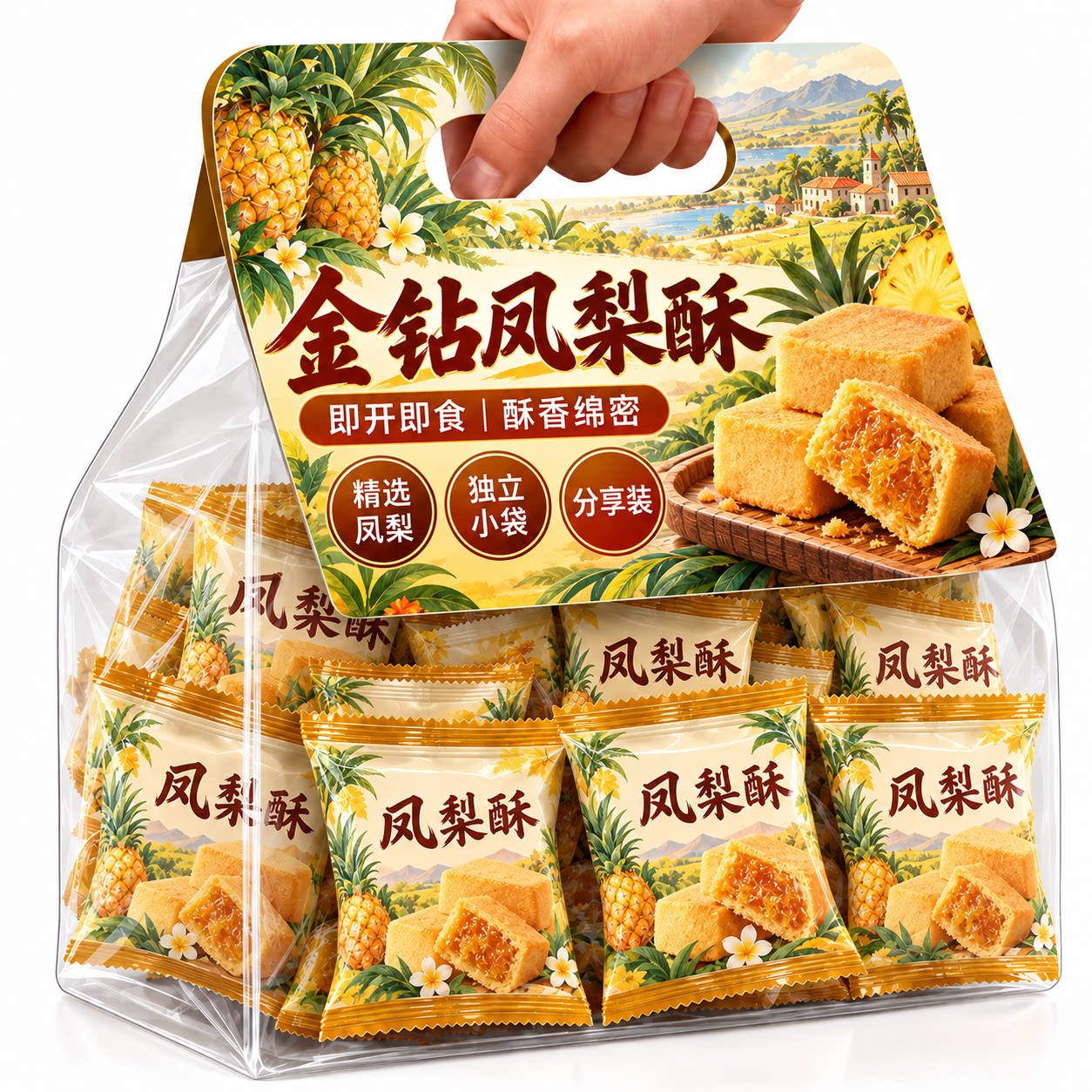台湾金钻凤梨酥凤梨酥微热山浓郁