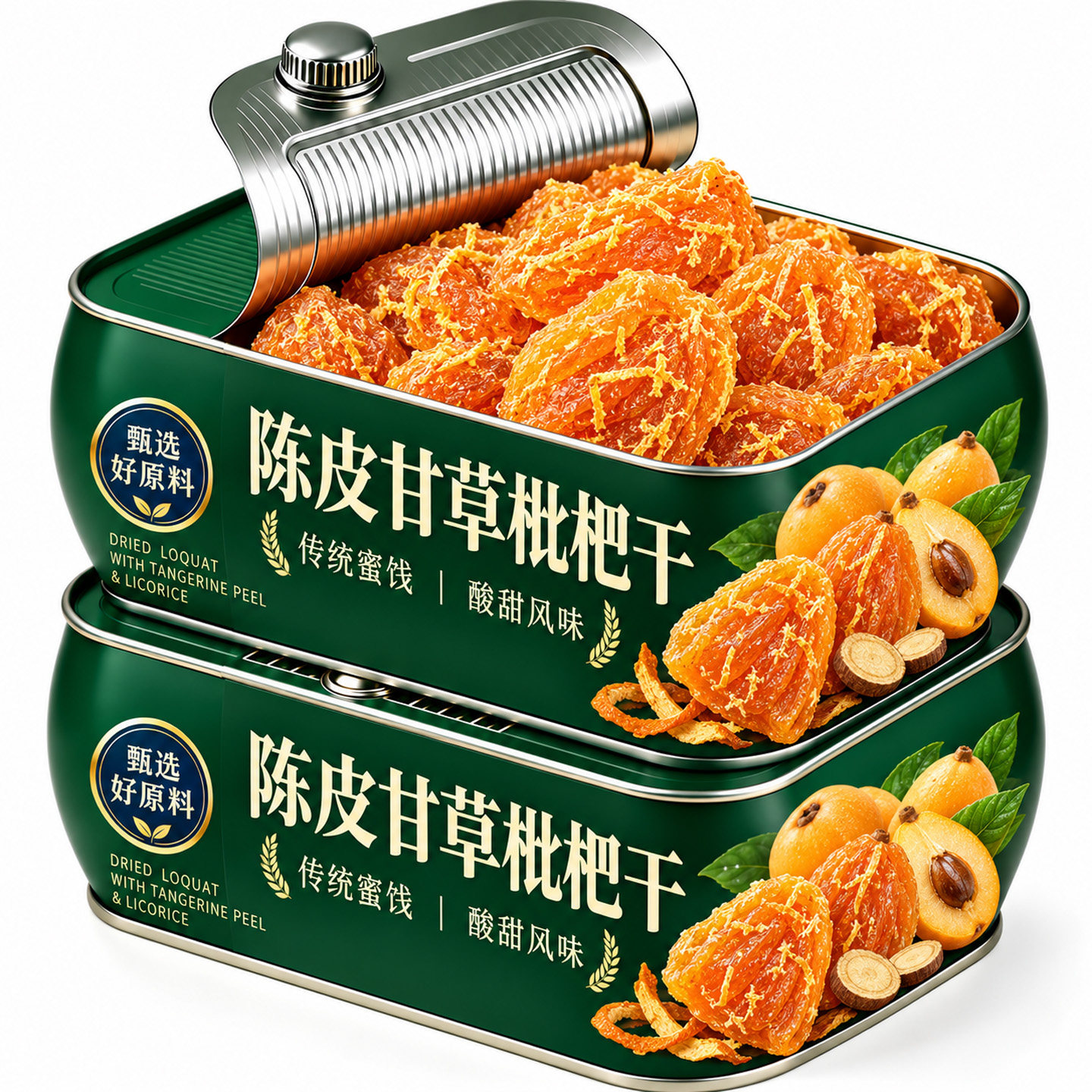 老字号陈皮甘草枇杷干正品原味