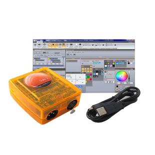sunlite2 舞台灯电脑控制器USB1024网络DMX512控制器3D模拟