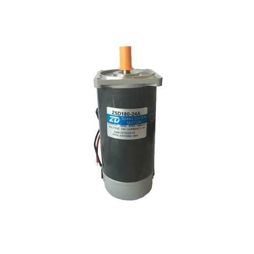 中大Z5D180-24A-18S直流24V 180W光轴有刷电机1800转铣扁圆轴马达