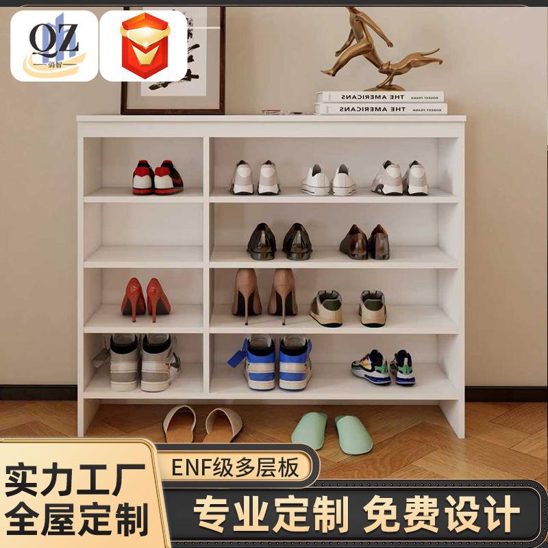 ENF多层实木板玄关柜新款鞋柜一体靠墙家用门口大容量收纳鞋柜