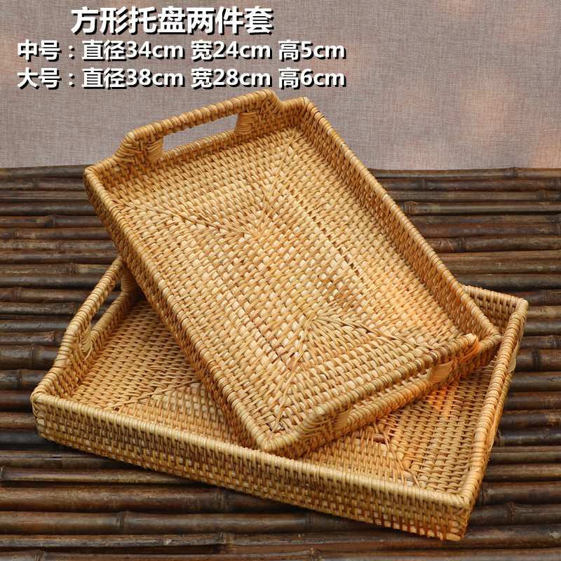 越南水果篮手工编藤编水果盘客厅茶几个性欧式多功能日式收纳篮
