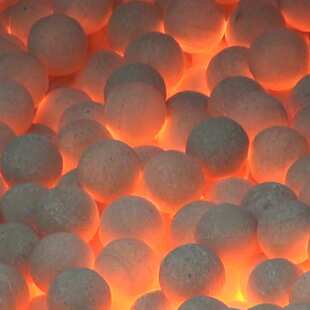 厂家供应耐火砖荣盛耐材刚玉球热风炉蓄热高铝质耐火球高温蓄热球