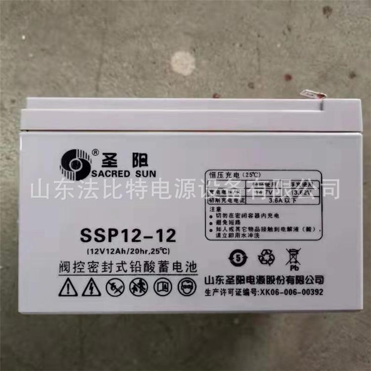 圣阳蓄电池SSP12-12电场风能发电12V12Ah质保一年SSP12-12