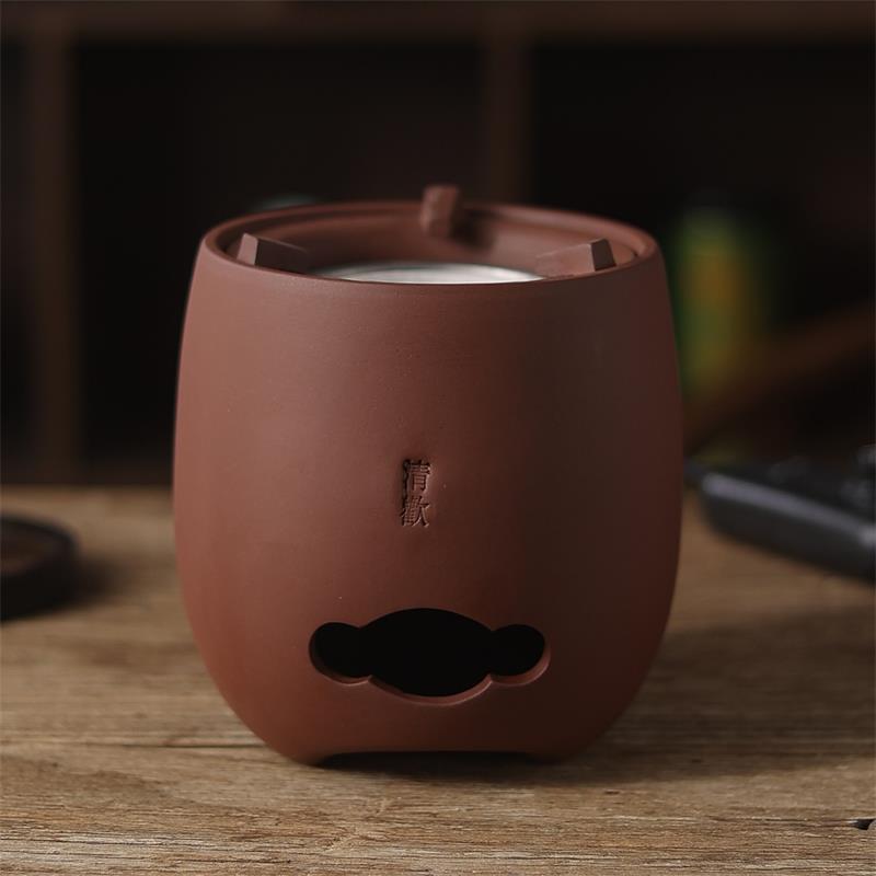 潮汕功夫炭炉煮茶炉电热丝炉红泥小火炉砂铫壶烧碳耐热炉陶制凉炉