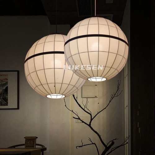 自助餐厅火锅店吊灯咖啡馆吧台烤肉酒馆吊灯高档圆形灯笼2023新款