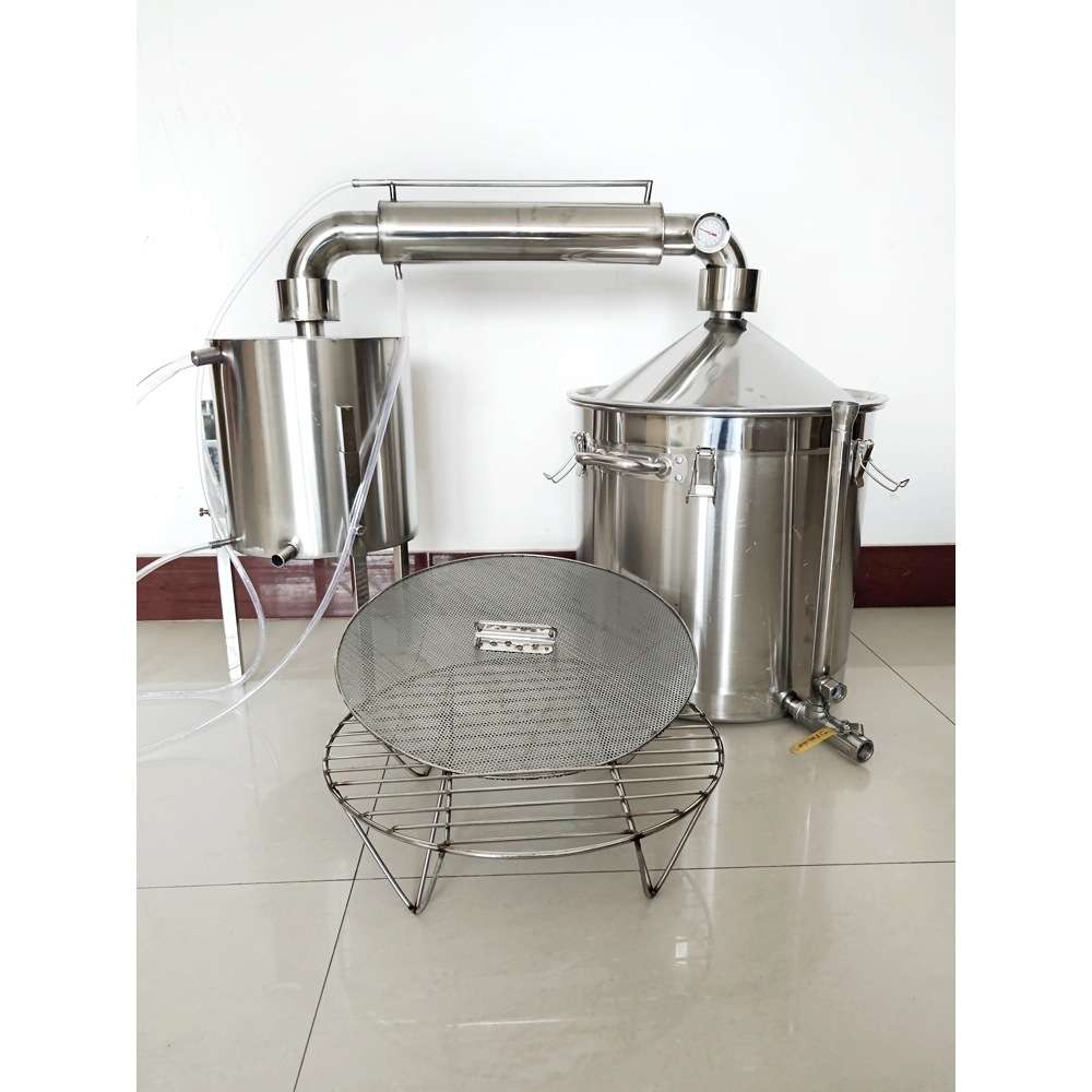 加厚蒸酒器酿酒设备烧酒蒸馏装置不锈钢家用大型高度酒小型蒸粮锅