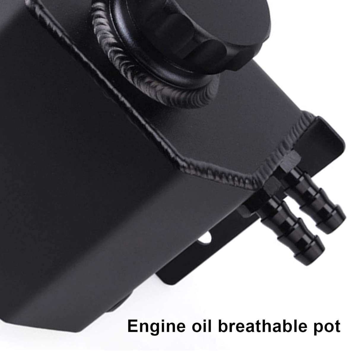 汽车改装 1L/2L方型透气机油壶膨胀冷却壶溢流溢壶铝合金通用款