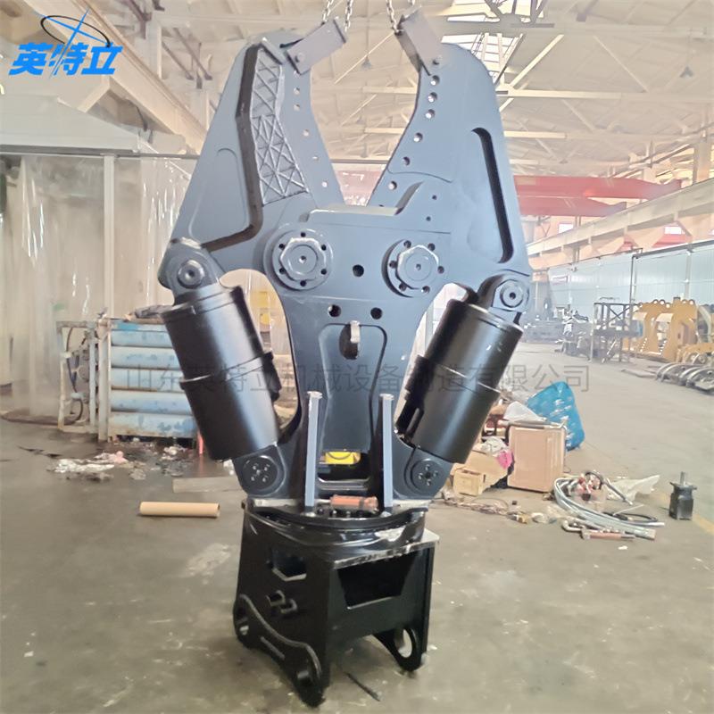 挖机属具液压剪金属废旧工字钢鹰嘴剪多功能360度可拆卸双钢剪