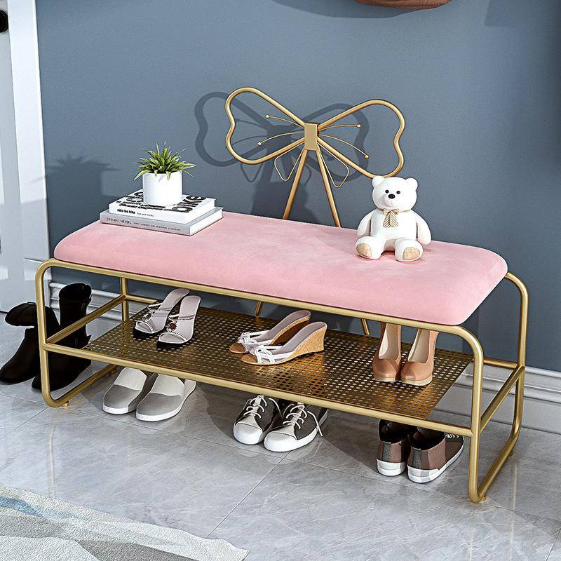 换鞋凳北欧轻奢简约现代门口穿鞋凳玄关家用软包坐垫沙发凳鞋架柜