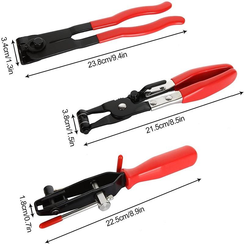 汽车维修卡钳3件套软管连接器管束钳PDR油管钳子多功能喉式卡扣钳