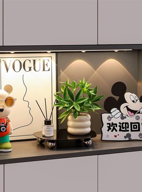 入户玄关摆件桌面装饰品家居客厅电视鞋柜软装布置乔迁礼物暴力熊