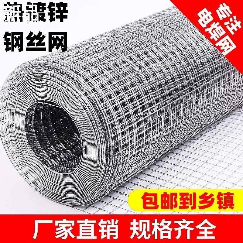 热镀锌铁丝网f围栏养殖护栏网养鸡钢丝网防鼠加粗电焊网抹灰新品