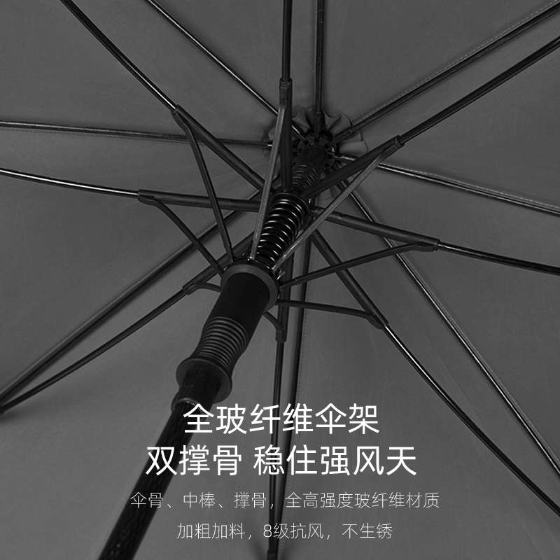 自动雨伞男士大号超大长柄伞暴雨专用直柄双人女抗风黑色商务定制