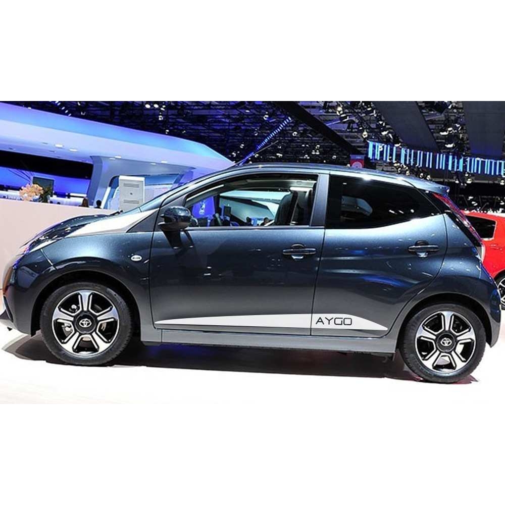 适用于丰田Toyota AYGO 侧裙车贴拉花贴纸A288