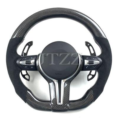 适用于宝马E90E92E93E84E87E70E71MP款丁字裤碳纤维方向盘