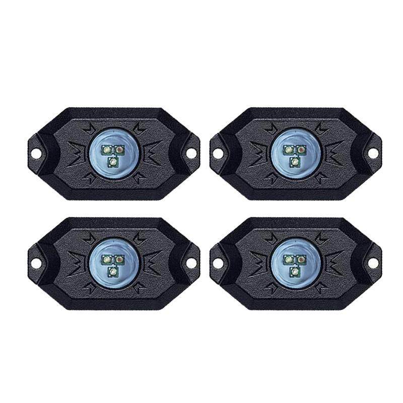 越野改装 带遥控 RGB一拖四车底灯 通用车底灯 RGB底盘氛围游艇灯