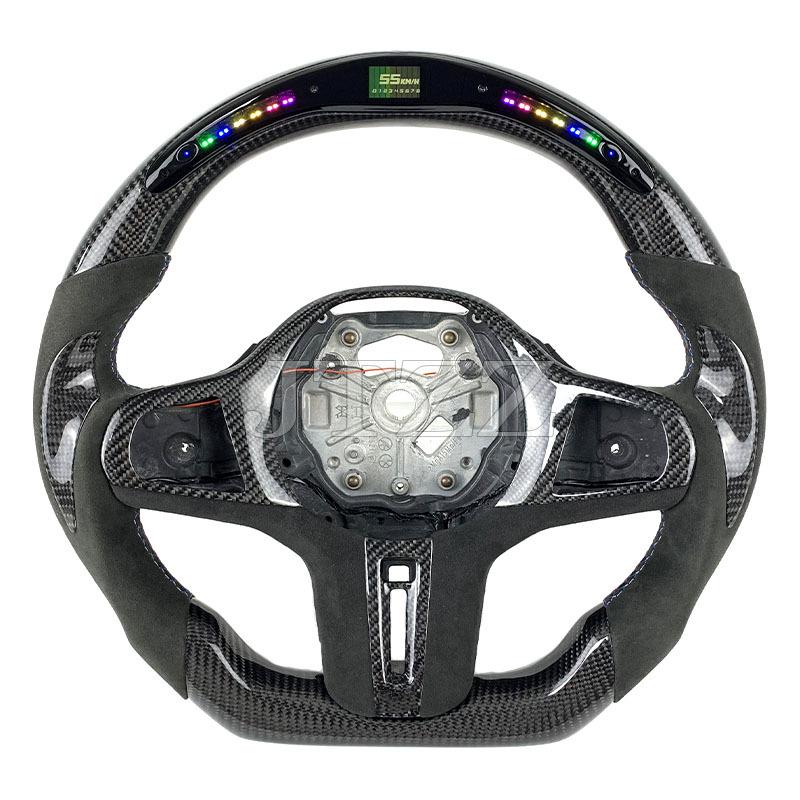 适用于宝马M2M3M4G20G30G36G80G82G87X3X4X5X6G方向盘碳纤维改装