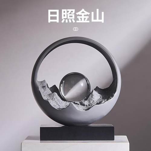 跨境热卖厂家直发轻奢设计感桌面客厅卧室酒架电视柜树脂工艺摆件