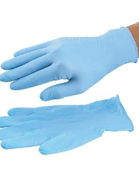 AS ONE/亚速旺 丁腈手套蓝色(指尖压纹) 3-8141-01