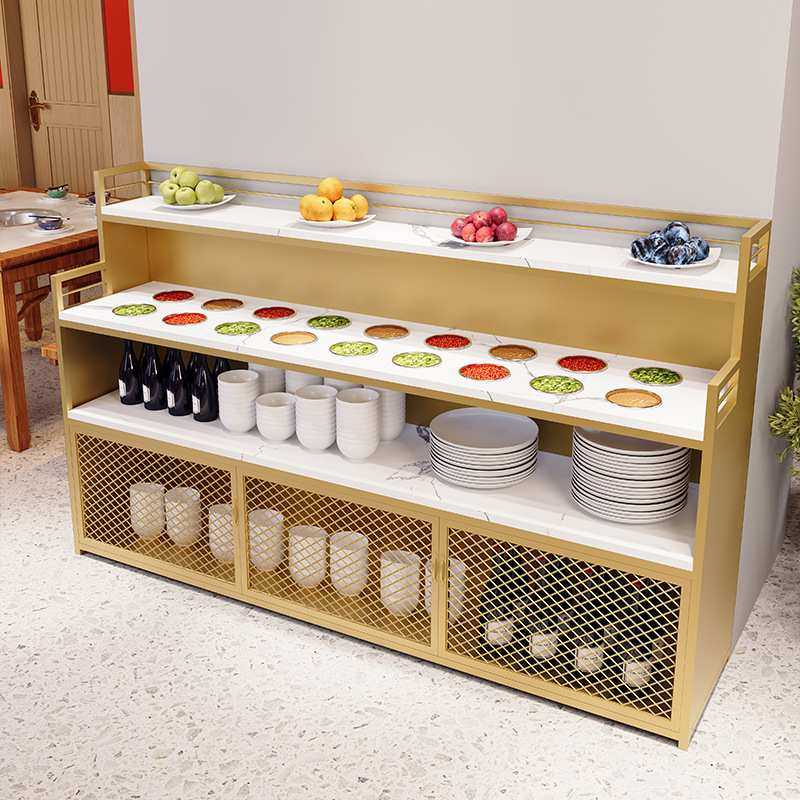 火锅店自助小料台商用调料台饭馆麻辣烫酱料台烤肉店餐厅蘸料台子