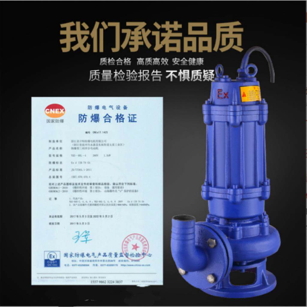 7.5kw防爆污水泵排污水泵防纺织机械配件