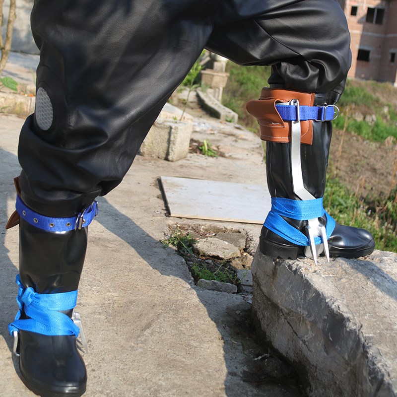 爬树神器上树专用工具专业脚蹬子全套猫爪爬树钉子鞋加厚脚扣新款