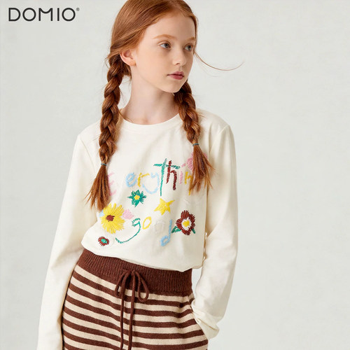 DOMIO女童长袖T恤艺术生系列