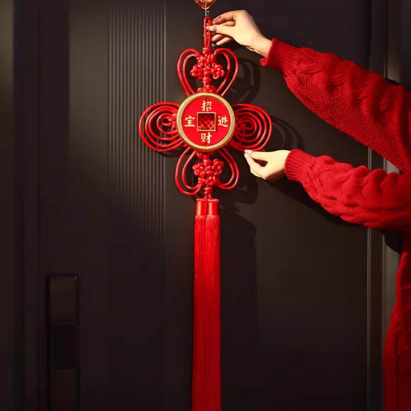 2026新款新年中国结挂饰春节客厅大号福字挂件过年高档玄关装饰品
