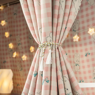 强遮光加厚床帘宿舍上铺寝室大z学生上下铺女帘子围布窗帘下桌遮