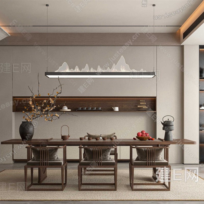 新中式实木茶桌j椅组合禅意功夫泡茶台简约客厅阳台原木茶几可定