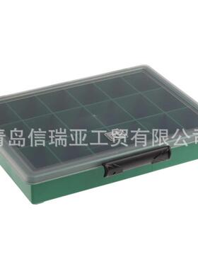 欧时RS PRO Raaco 18格零件收纳盒 515-580 PP绿色隔厢储存盒