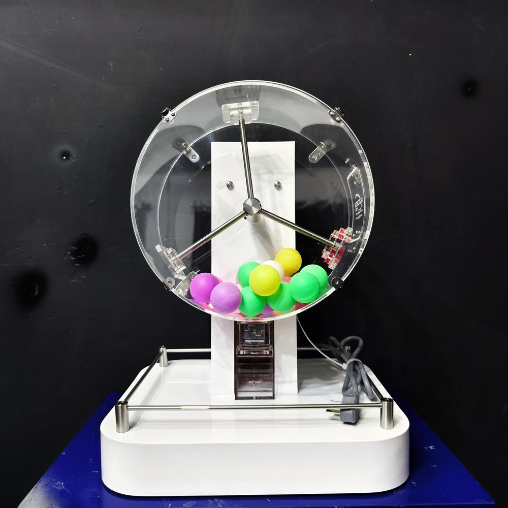 JT300白色商场抽奖机优惠券摇奖机年会抽奖活动现场摇珠机